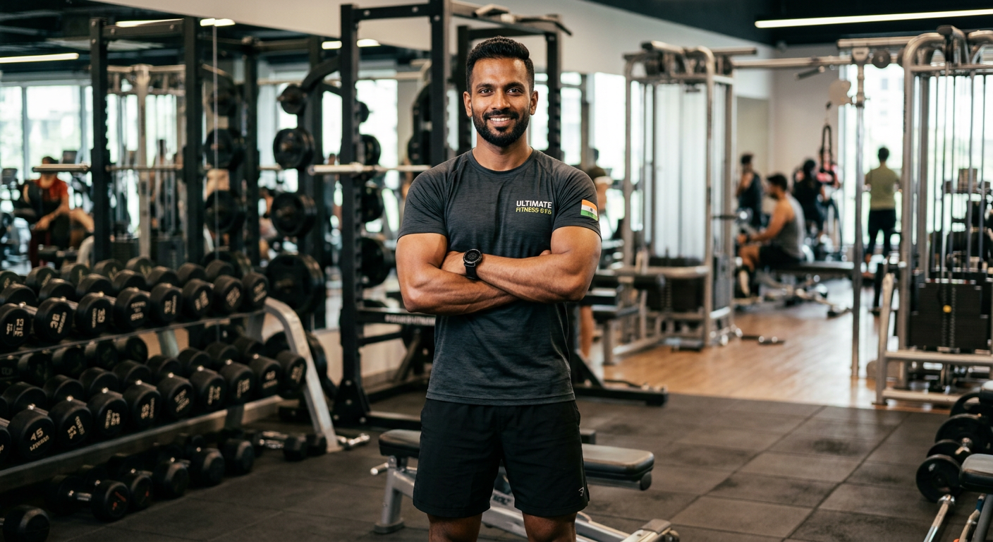 Aaryan Raj, Head Coach & Founder at AR Fitness gym in Gaya, Bihar